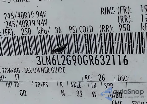 2016 Lincoln Mkz from USA, damaged, VIN 3LN6L2G90GR632116